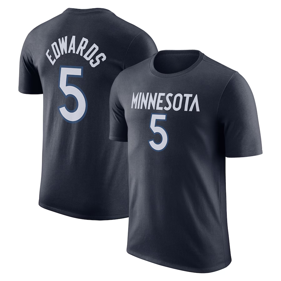 2024 NBA Minnesota Timberwolves #5 Edwards Tshirts